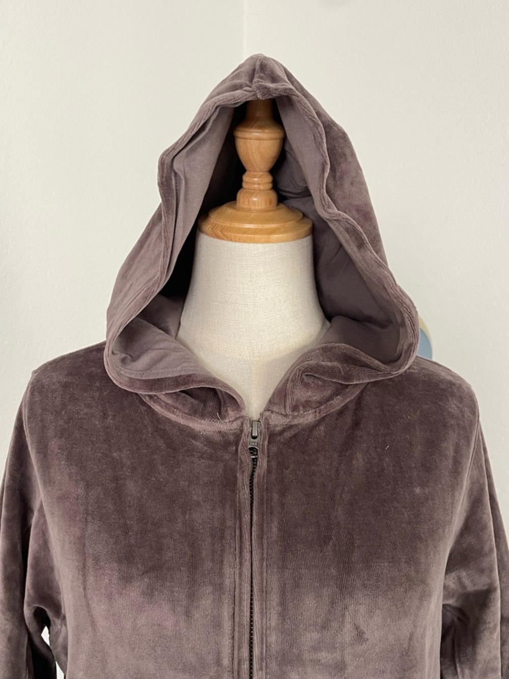 Pact Cloud Brushed Velour Fleece Organic Cotton Zip Pocket Hoodie - Picture 5 of 8
